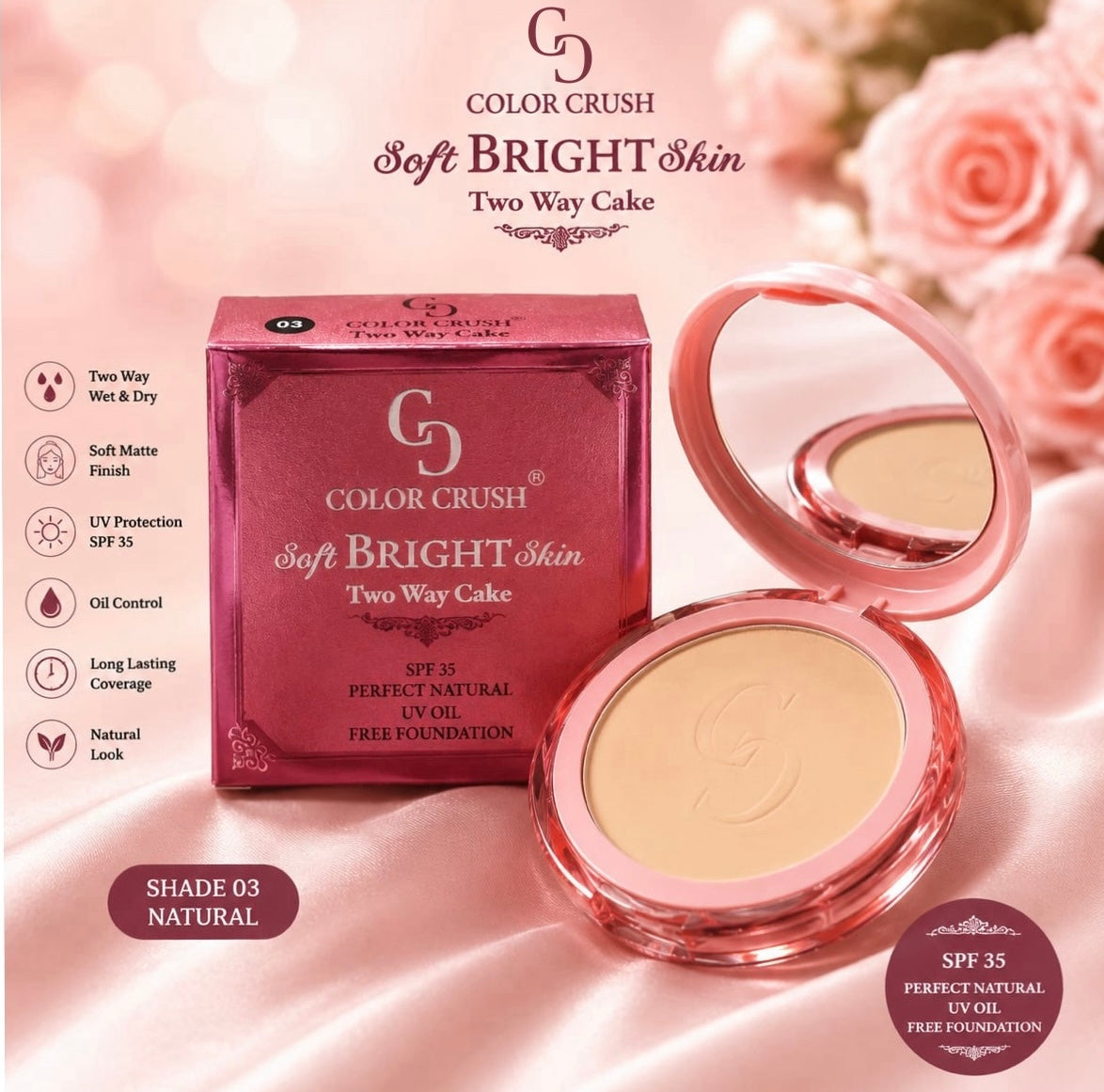 Soft Bright Skin Two Way Cake Face Powder
