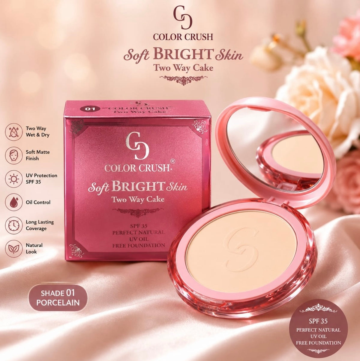 Soft Bright Skin Two Way Cake Face Powder