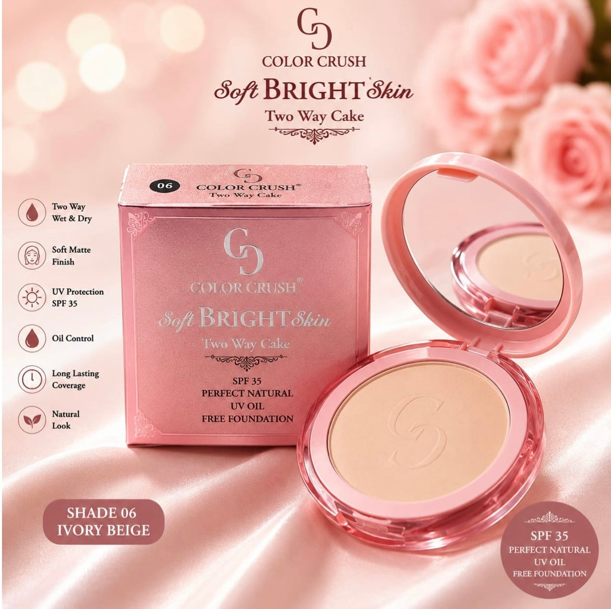 Soft Bright Skin Two Way Cake Face Powder