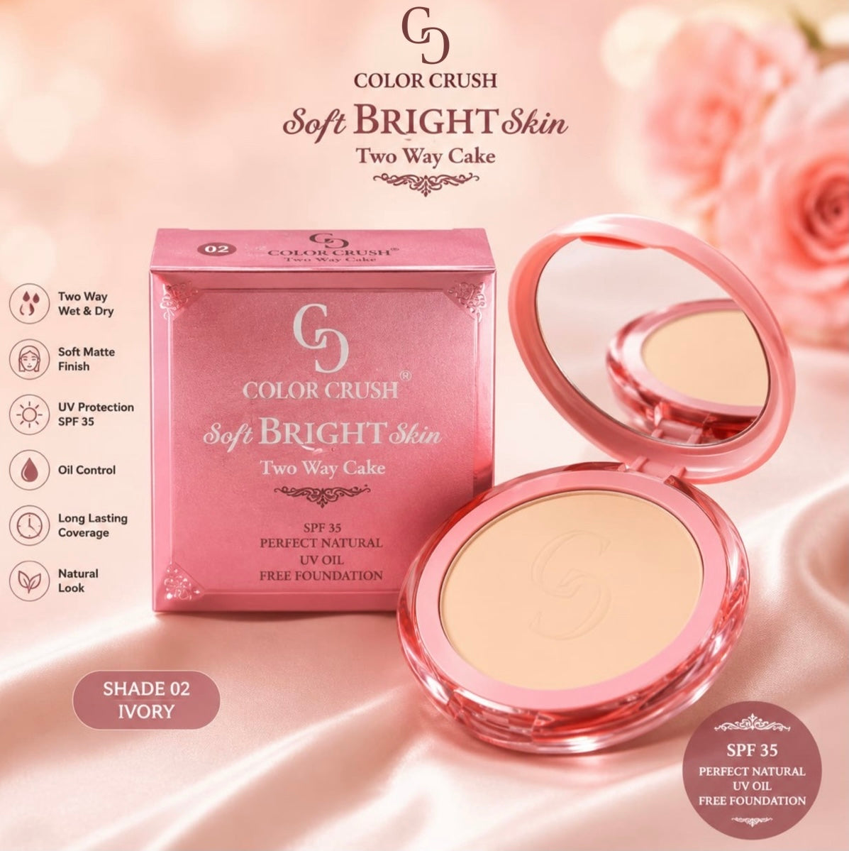 Soft Bright Skin Two Way Cake Face Powder
